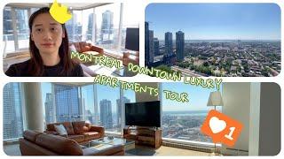 [DAILY VLOG] Montreal Downtown Luxury Apartment Tour 蒙特利尔市中心豪华公寓分享！整个蒙特利尔尽收眼底！美！