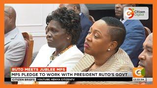 President Ruto meets Jubilee MPs at State House