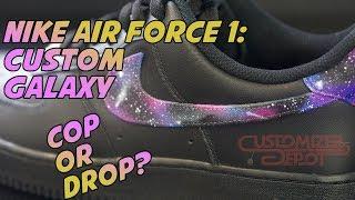 Custom Galaxy Nike Air Force 1 - Review