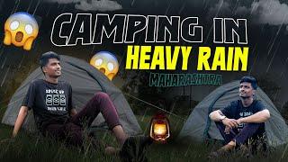 Camping in heavy rain || Real travel Maharashtra |