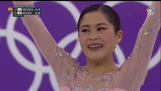 2018 Olympic Games Ladies SP Group 5a Yevgenia Medvedeva Katelyn Osmond Carolina Kostner