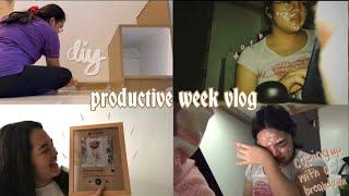 vlog |  productive week, diy, coping up with a breakdown | Essea Kiel