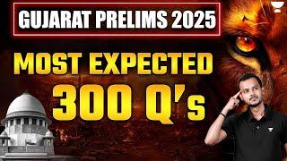Top 300 MCQs | Gujarat Judiciary Prelims 2025 | Maha Marathon  | Pranjal Singh