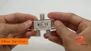 2-Way Antenna Splitter 5-1000MHz Frequency