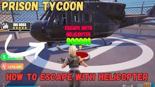 HOW TO ESCAPE WITH HELICOPTER PRISON TYCOON MAP FORTNITE CREATIVE -  TUTORIAL estate vault card