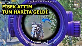 SON ZAMANLARIN EN İYİ MAÇI FİŞEK ATTIM TÜM HARİTA GELDİ ! BATUR GAME SOLO SQUAD PUBG MOBİLE