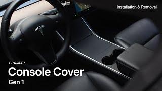 Console Cover for Tesla Model 3 & Y Gen 1 - Installation & Removal