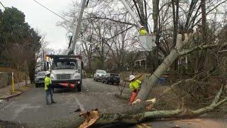 High winds from overnight storms knock down trees, power lines in DeKalb County