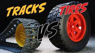 Lego Tracks VS Tires - Grip Tests #lego #moc #experiment