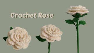 How to crochet an Easy Rose | Step by step and beginner FRIENDLY | Crochet flowers