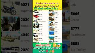 indian bike driving 3d all cheat codes list 2024 & new update #shrots #viral