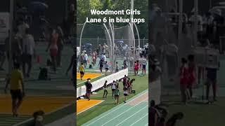 Woodmont (lane 6) girls SCHSL 5A 4x1 heat 1 (Dior Dumas-Makayla Wilson-Ryen Spence-Julia Sullivan)