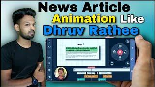 How To Edit News Article Animation Like ‎@dhruvrathee Dhruv Rathee Video Editing