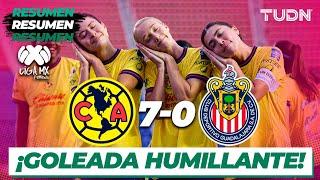 Resumen y goles  | América 7-0 Chivas  | Liga Mx Femenil AP2024-J9 | TUDN