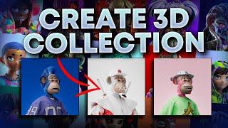 3D NFT Art Collection Tutorial | FOR FREE ! Step By Step