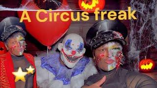 Halloween party of a circus freak show ￼