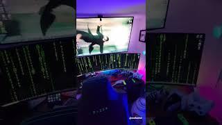 Hacker Desk Setup |  #Anonymous | #Hacker | #Pentester | Bug hunter | short video