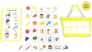 Grocery Shopping Activity | Educational Videos for Toddlers