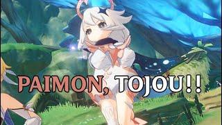 When u hear Paimon saying "PAIMON TOJOU!" be like...