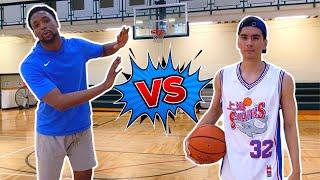 CP THE DOC vs 6'6" COLLEGE HOOPER! HE WAS TALKING TRASH! (1v1 Basketball)