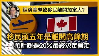 經濟差導致新移民離開加拿大？移民頭五年是離開高峰期，預計超過20％最終會走！