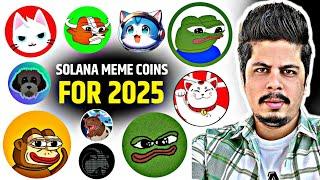 Top Solana Meme Coins List For 2025 | Meme Coins