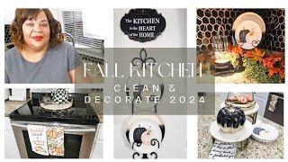 Clean & Decorate with Me: Fall Kitchen 2024 | Cooking Dinner | What's for Dinner