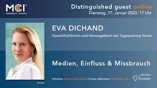 MCI | Distinguished Guest Livetalk | Eva Dichand | Geschäftsführerin und Herausgeberin „Heute“