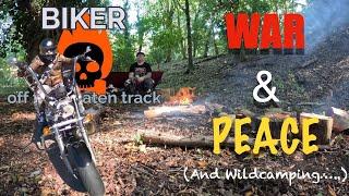 Motorcycle Wild Camping and Campfire Cooking