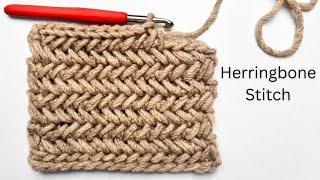 The HERRINGBONE STITCH | Crochet Stitches Tutorial