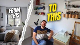 I'm Building An Art Studio In My Spare Bedroom!