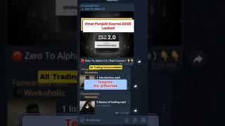 The Alpha Trader Full Forex Course Leaked  | Umar Punjabi Course  |@UmarPunjabi-v8m #trading