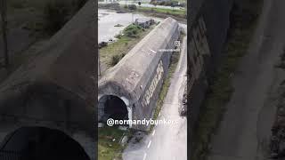 Massive bunker for WW2 Railway gun in Calais, France #ww2 #history #normandybunkers #calais