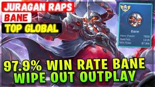 97.9% Win Rate Bane, Wipe Out Outplay[ Top Global Bane ] JURAGAN RAPS - Mobile Legends Emblem Build