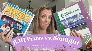 BJU Press History vs Sonlight History // Which is best for you?