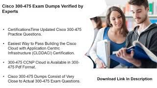 Actual Cisco 300-475 Exam Dumps With Passing Guarantee | CertificationsTime