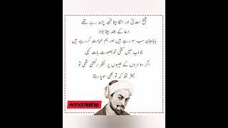 Sheikh Saadi quotes | Golden words by Sheikh Saadi | Whatsapp status #Shorts #ytshorts