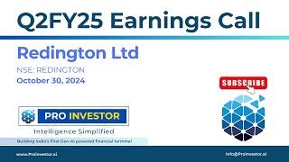 Redington Ltd. | Q2FY25 | Earnings Conference Call | #concall #concallshorts #redington