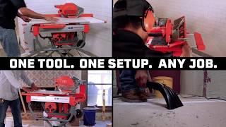 THE iQTS244 YOUR ONE TILE SAW SOLUTION