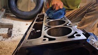 Getting our junkyard 4.8L LS ready for machining