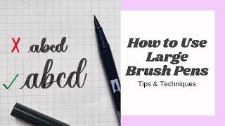 Calligraphy Tips for Beginners: Hand Lettering with Large Brush Pens | Tombow Dual Brush Pens