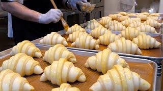 How to make Various Croissants, Chocolate, Ham&Cheese, Creme Diplomat flavors - Korean food