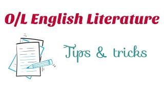 English Literature | G.C.E. O/L | Exam tips & tricks