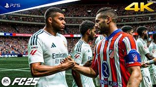 FC 25 - Atletico Madrid vs. Real Madrid Ft. Mbappe, Alvarez, La liga 24/25 Full Match | PS5™ [4K60]