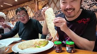 Huge Monster Khuushuur Mongolian traditional cuisine