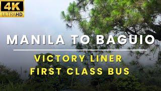 Manila to Baguio Road Trip via Victory Liner First Class Express Bus to Baguio City