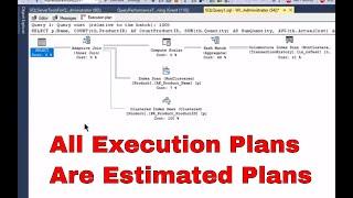 All Execution Plans Are Estimated Plans