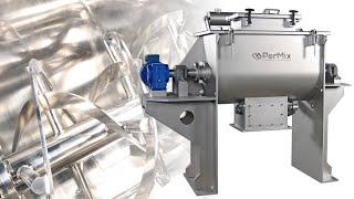 PerMix Ribbon Blender (Model: PRB-300) with Large Cover for Manual Quick Cleaning