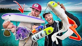 Trying GIANT Musky Lures for Pike Fishing  (Crazy action!!!)