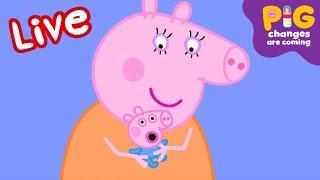 Peppa Pig BABY Episodes LIVE  The Cutest Babies in Peppa Pig! ⭐️ Kids Cartoons